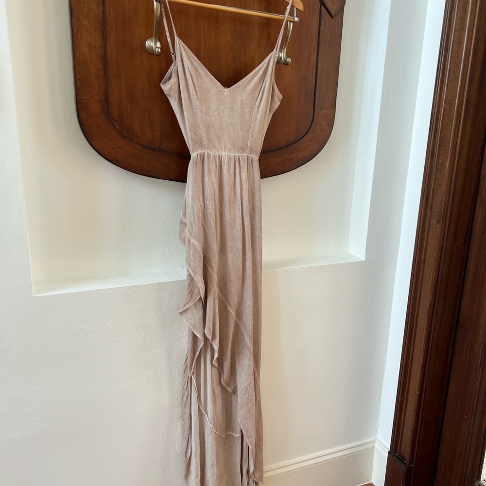 YFB Tan Nude Maxi Dress S M